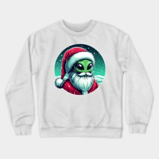 santa comes in peace Crewneck Sweatshirt